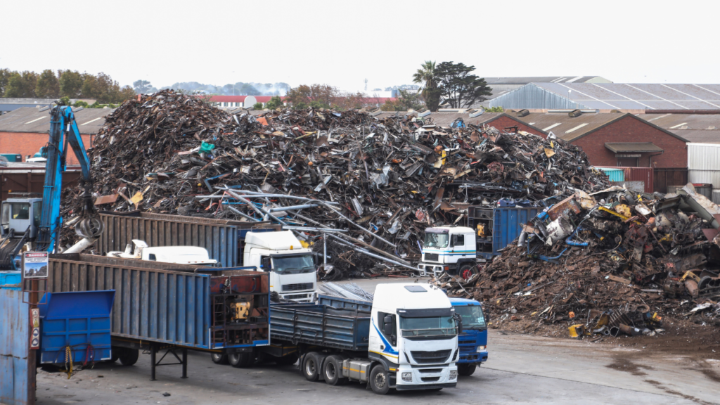 scrap metal recycling yard