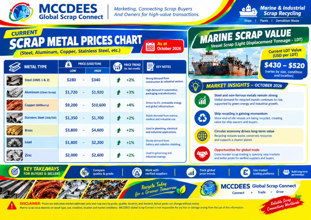 While many sellers check a current scrap metal prices chart before marketing a vessel, understanding the metals inside helps explain their true value.