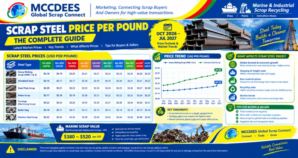 Many people monitor the scrap steel price per pound, but price is only one part of the bigger economic picture.